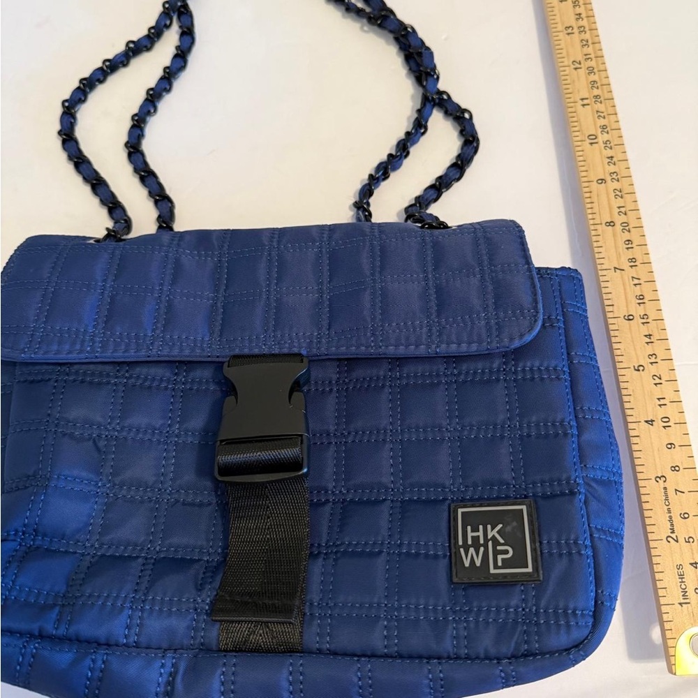 IHKWIP The Sensational Quilted Nylon Chain Shoulder Bag Navy Blue RFID - Picture 6 of 6